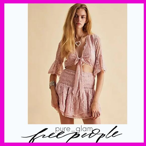 Free People lace mini dress - Picture 1 of 7